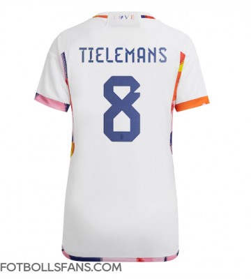 Belgien Youri Tielemans #8 Replika Bortatröja Damer VM 2022 Kortärmad